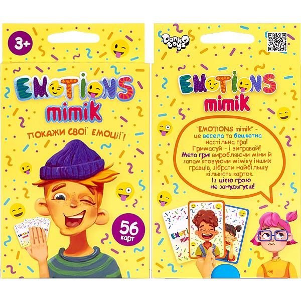 Гра карткова "Emotions Mimik" ТМ Данко Тойс (ЕМ-01-01U)