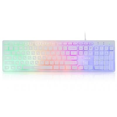 Клавіатура  USB Vinga KB410 White