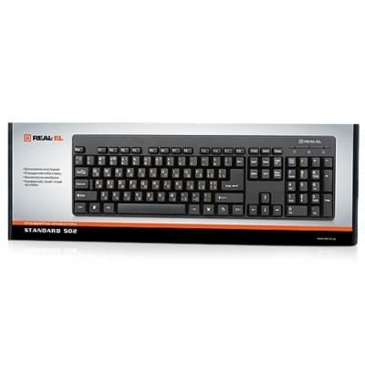 Клавіатура  USB REAL-EL 502 Standard. black