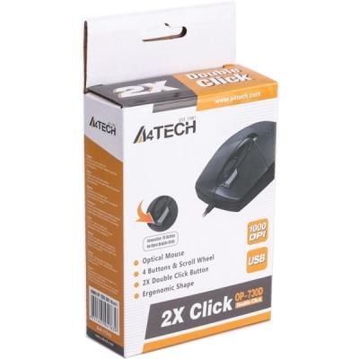 Мишка USB A4tech OP-730D Black U0390021