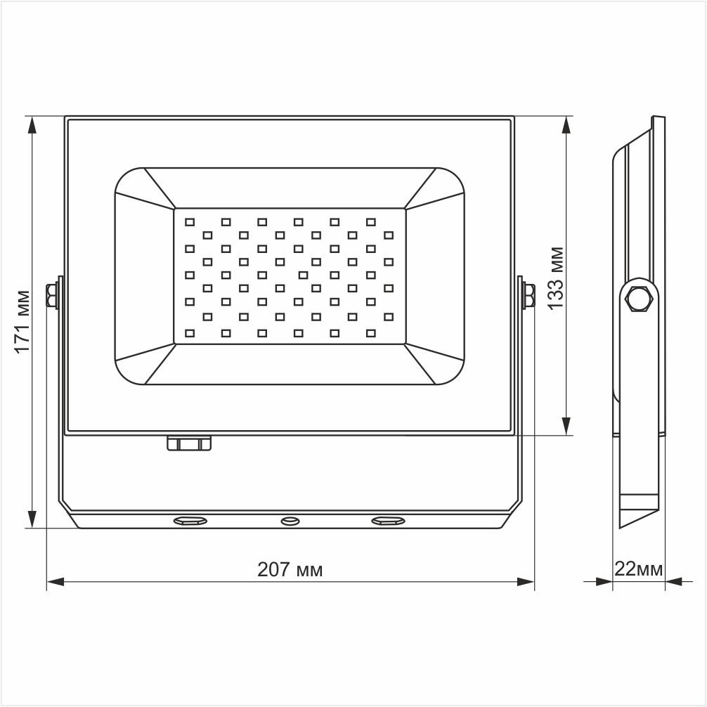 Прожектор LED TITANUM 50W 6000K 220V TLF506