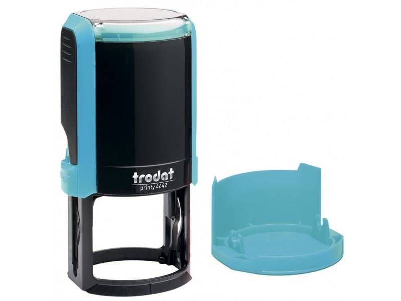 Штамп Trodat R40 4642 оснастка для печатки (кругла) бірюзова