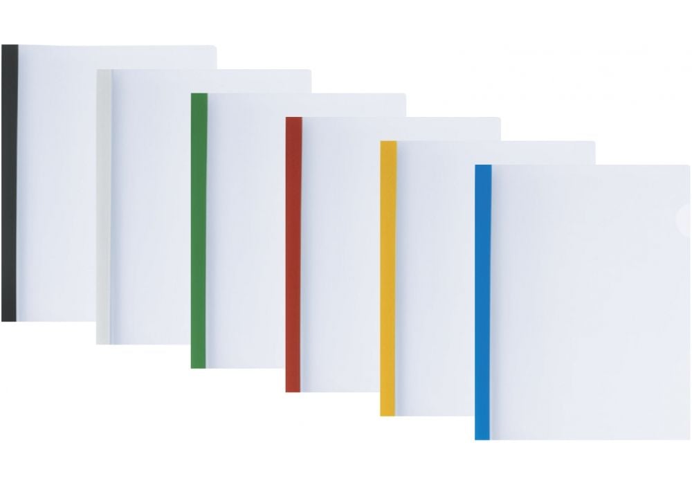 Папка пластикова планка-притиск Економікс А4 2-95 листів асорті E31211