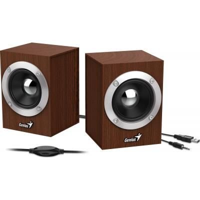 Акустична система 2.0 Genius SP-HF280 USB Wood 31730028400