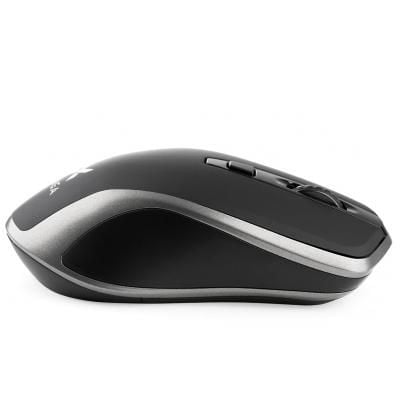 Мишка Vinga MSW-909 Silent black-grey для комп'ютера, для ноутбука, оптичний, 1600 dpi, радіо