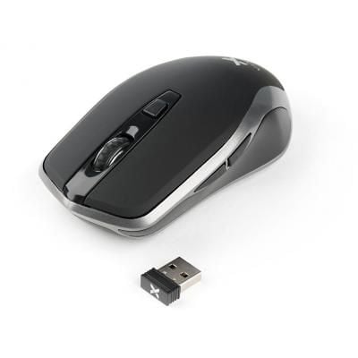 Мишка Vinga MSW-909 Silent black-grey для комп'ютера, для ноутбука, оптичний, 1600 dpi, радіо