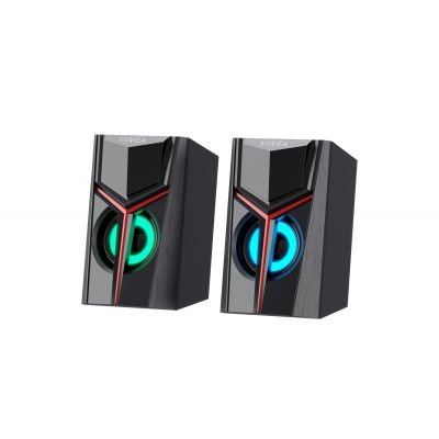 Акустична система 2.0 Vinga SP-100 LED USB Black