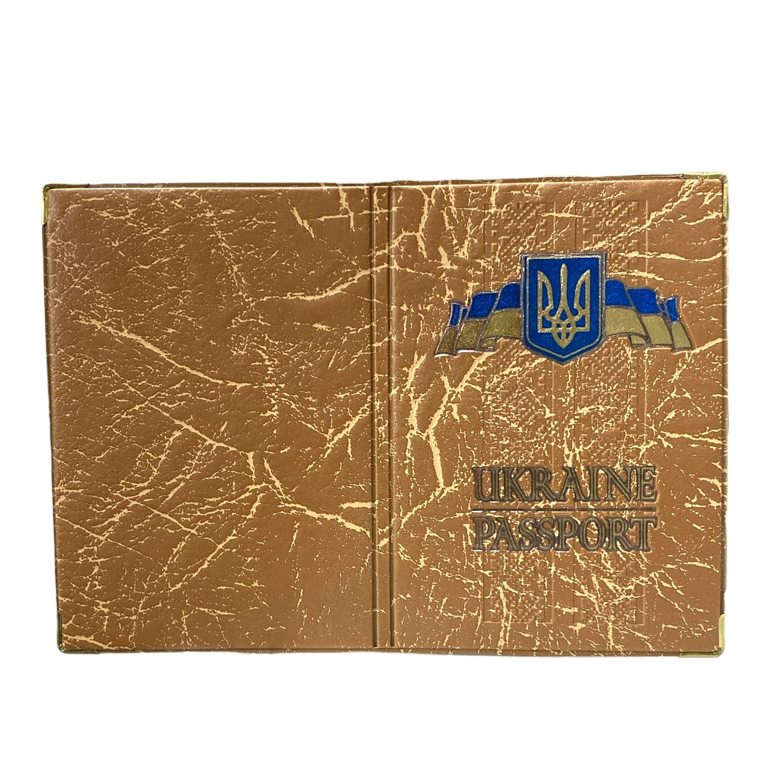 Обкладинка для документів Tascom ПАСПОРТ УКРАЇНИ шкірзам, герб 02-Pa