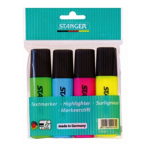 Набір з 4-х маркерів текстових 1-5 мм Stanger 180009000