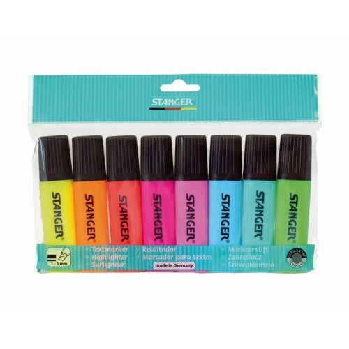 Набір з 8-ми маркерів текстових 1-5 мм Stanger 180007000