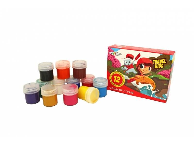 Фарби гуашеві Гамма-УTravel Kids 12 кол.20 мл 321037