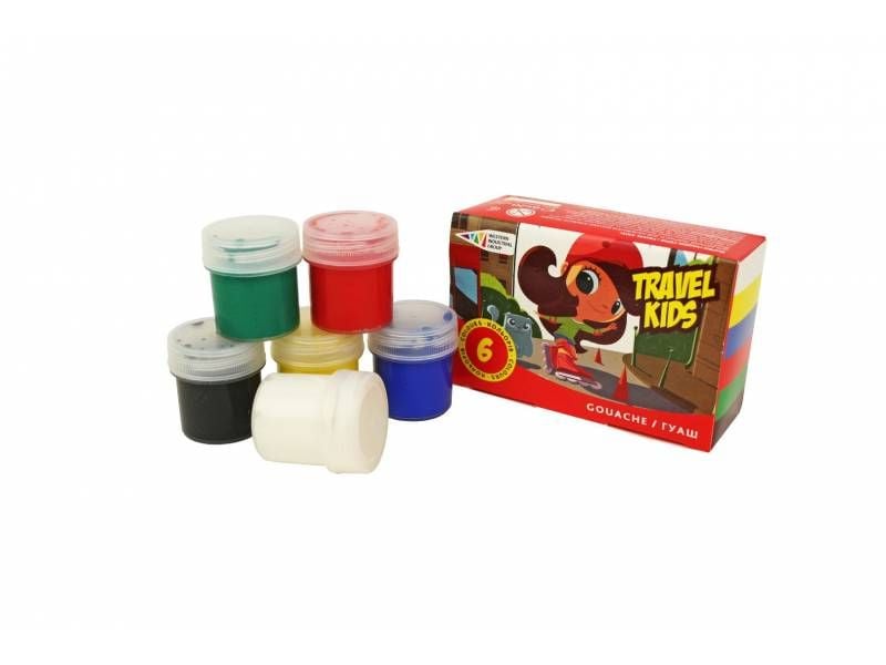 Фарби гуашеві Гамма-УTravel Kids 6 кол.20 мл 321034