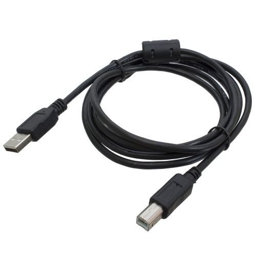 Кабель для принтера USB 2.0 AM/BM 1,8 м, чорний, з ферритом Patron PN-AMBM-18F