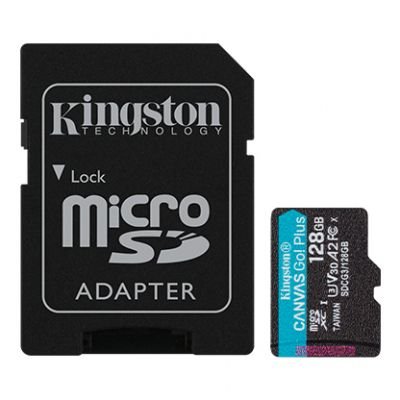 Карта памяті microSDXC (UHS-1 U3) Kingston Canvas Go Plus 128 Gb Class 10 SDCG3/128GB