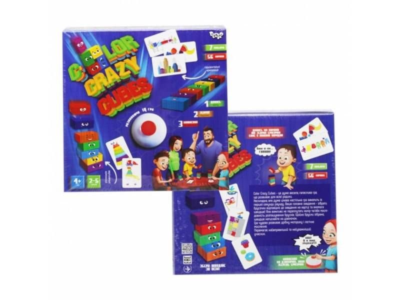 Гра розважальна Danko Toys COLOR CRAZY CUBES