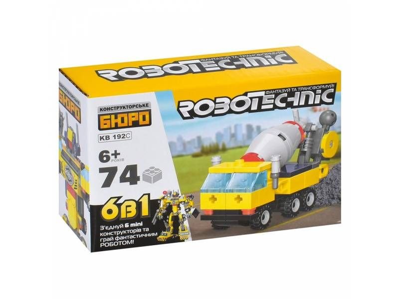 Конструктор Limo Toy ROBOTEXNIC/ АВТОБЕТОНОЗМІШУВАЧ 84дет. KB 192C