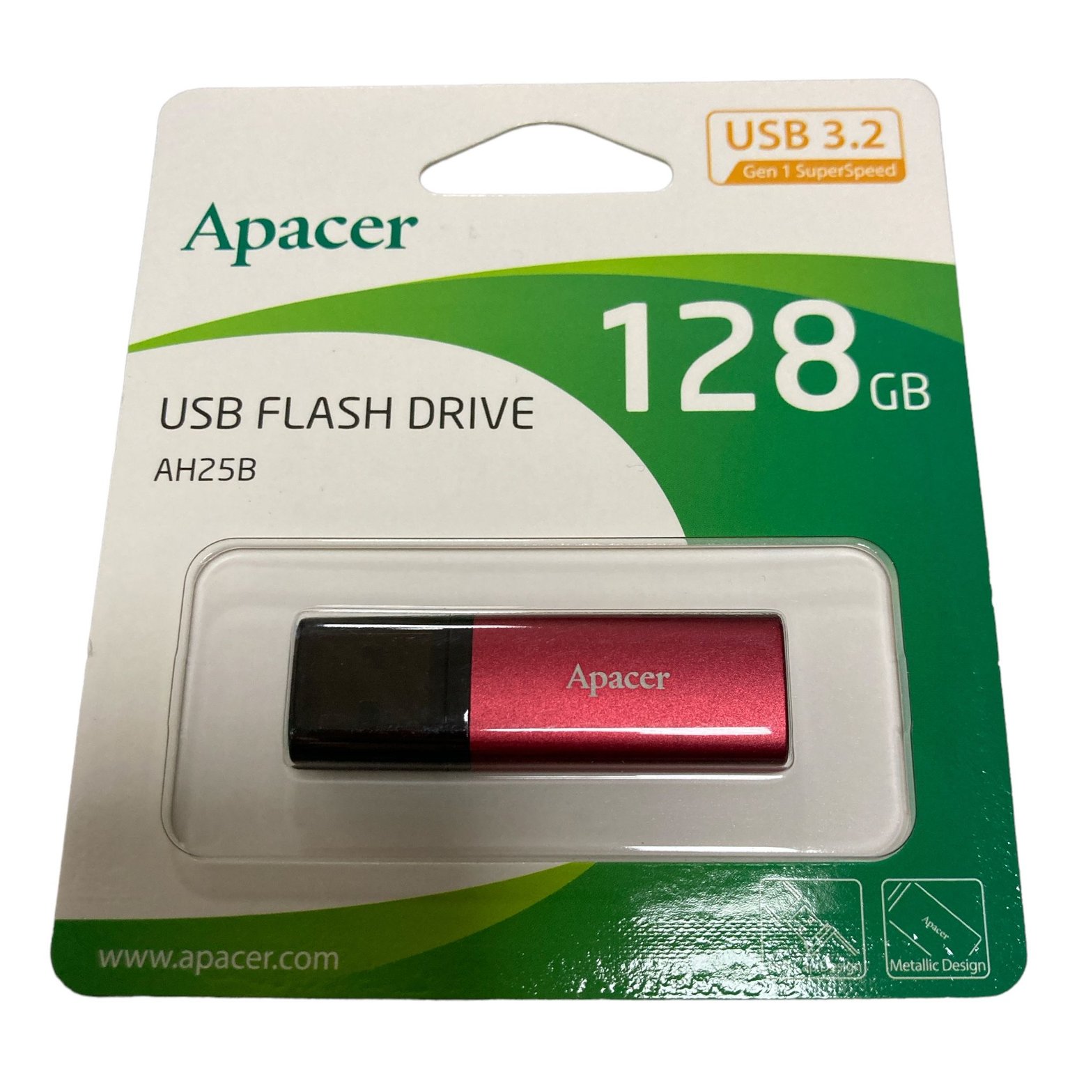 Флеш-накопичувач USB 3.1 Gen 1 Flash Drive AH258  128 Gb Red RP