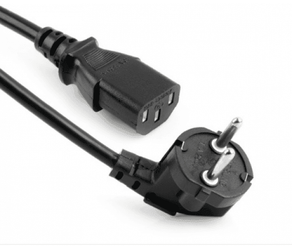 Кабель живлення Schuko PC-186 CEE7 / 17-C13, 1.8M, 0.75mm, OEM (євровилках) Q25 / 250 02146