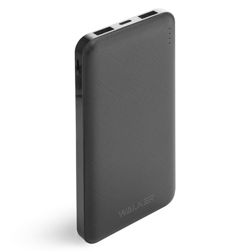 Powerbank WALKER WB-410 10000mAh 2USB / 2.4A black