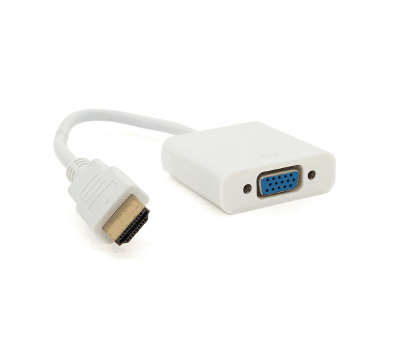 Конвертер HDMI (папа) на VGA(мама) 10cm, White, 4K/2K 05442