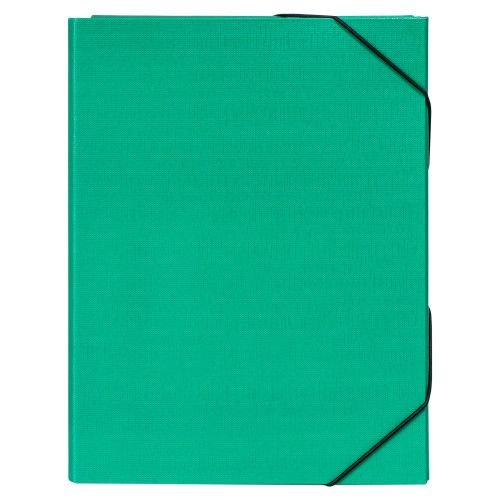 Папка-бокс на гумках, 50 мм, зелена H-Tone JJ409342-green