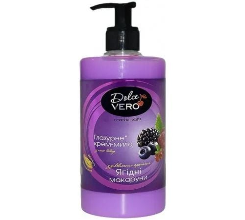 Рідке крем-мило Dolce Vero з дозатором Ягідні Макаруни 500 мл 20571
