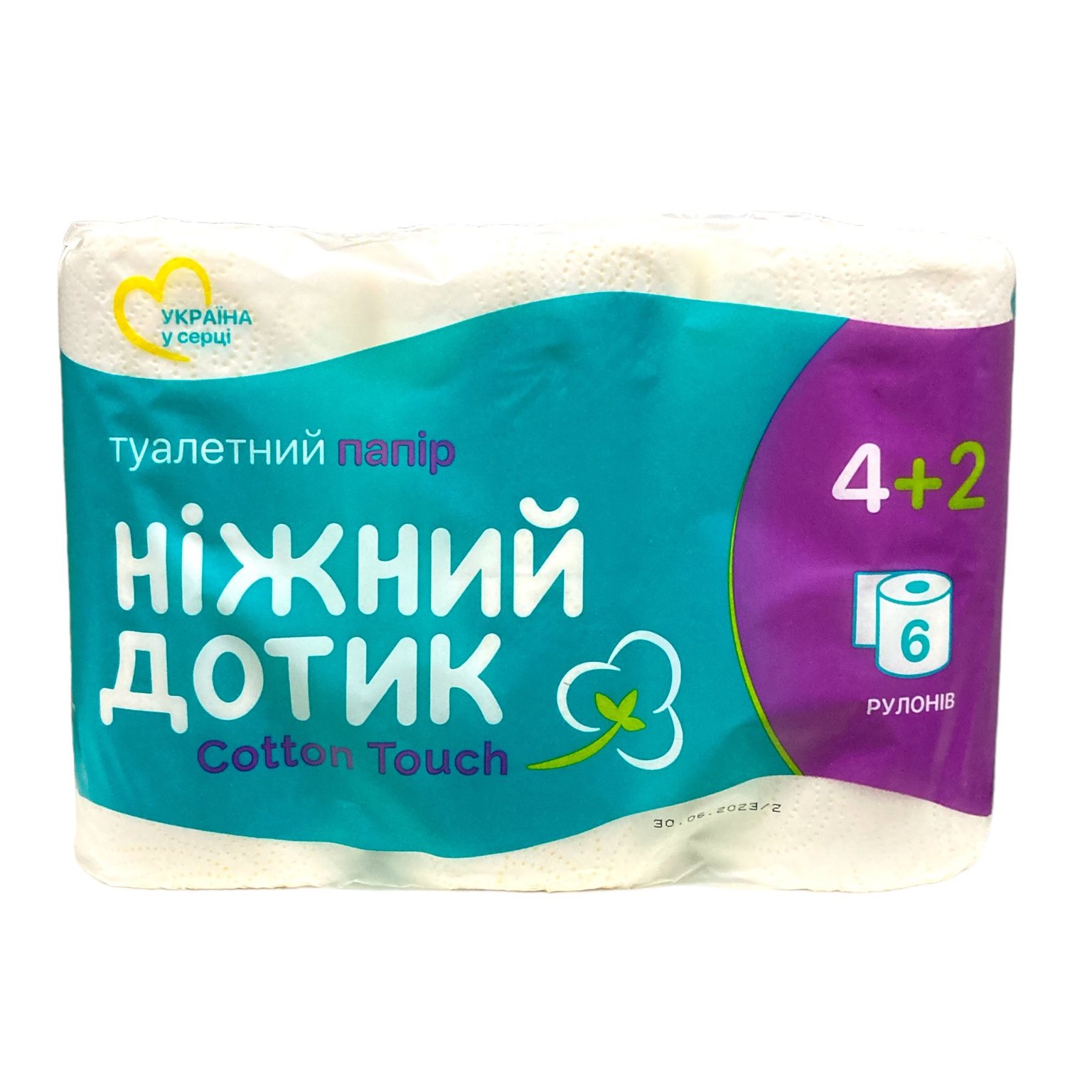 Туалетний папір Ніжний дотик 4+2 2 шари 470721