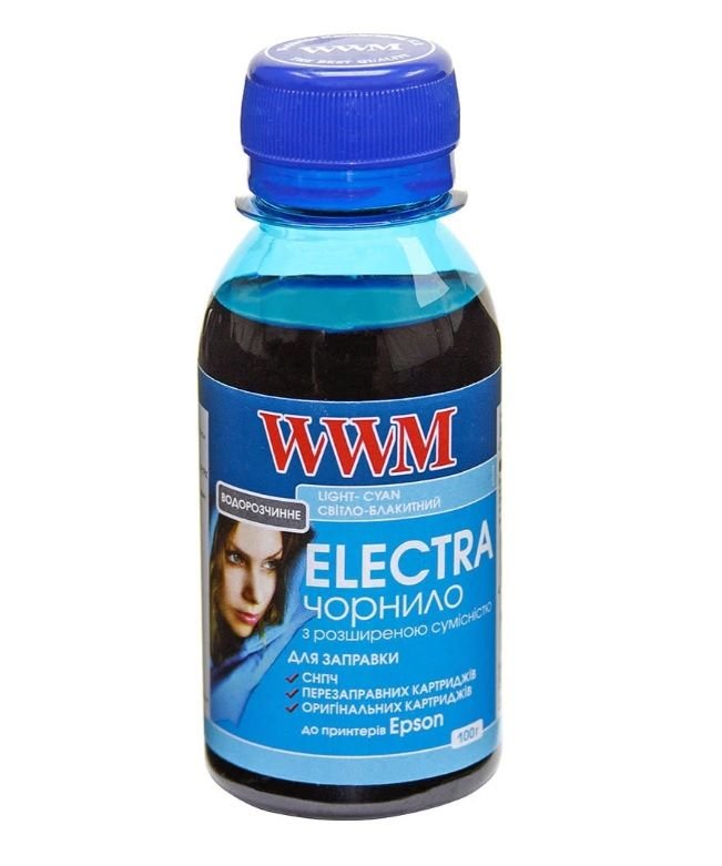 Чорнило WWM ELECTRA для Epson 100 г Light Cyan водорозчинне EU/LC-2