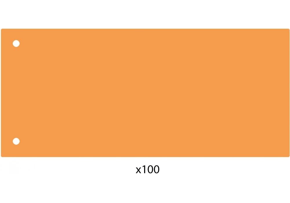 Роздільник аркушів 240*105мм Economix,пластик,помаранчевий,100 шт. Е30811-06