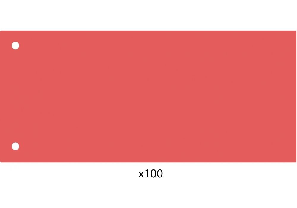 Роздільник аркушів 240*105мм Economix,пластик,червоний,100 шт. Е30811-03