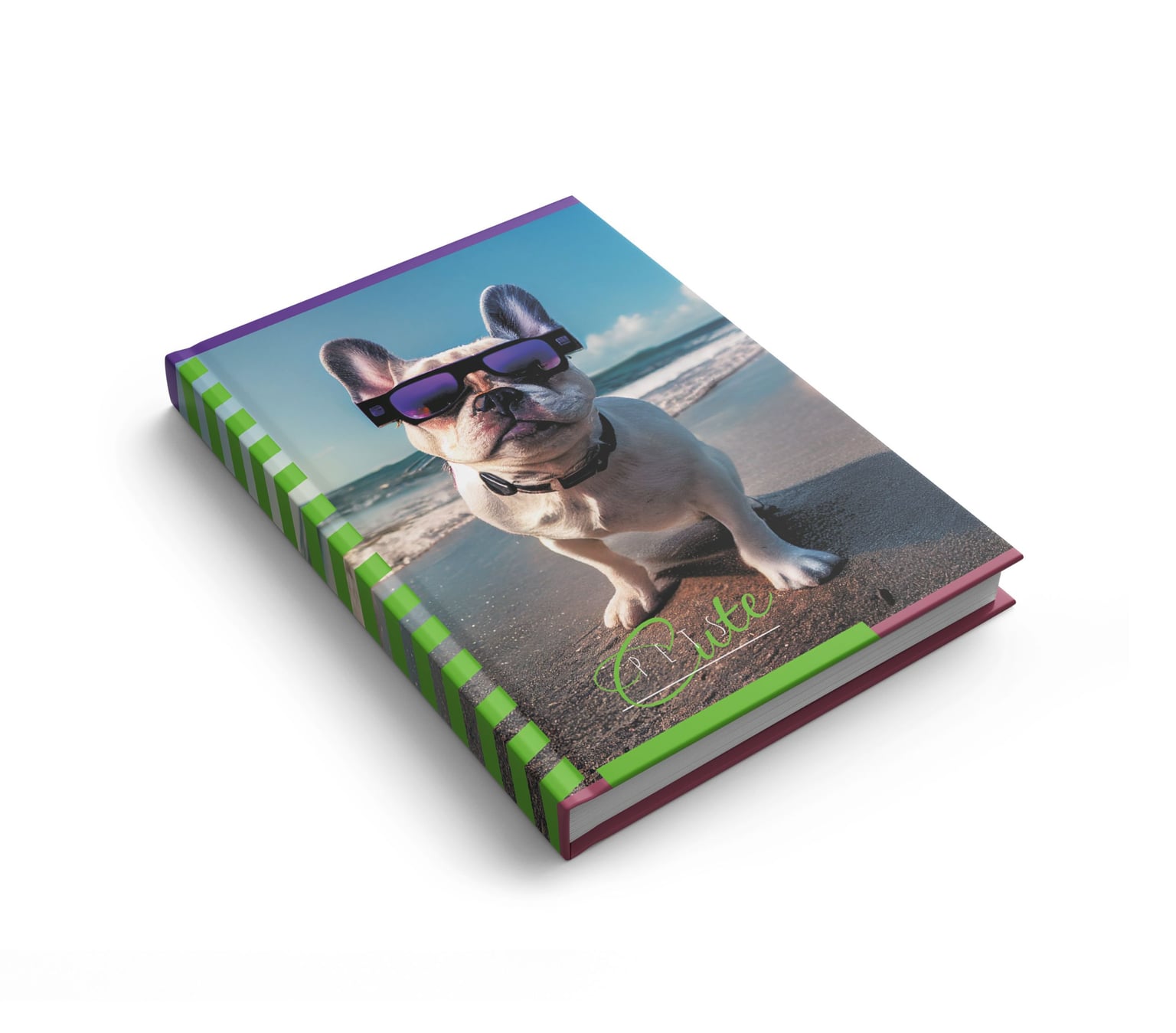 Блокнот Prestige А5, 192 арк,кліт,тверда обкл,УФ лак,тисн. Французький бульдог 1B2770