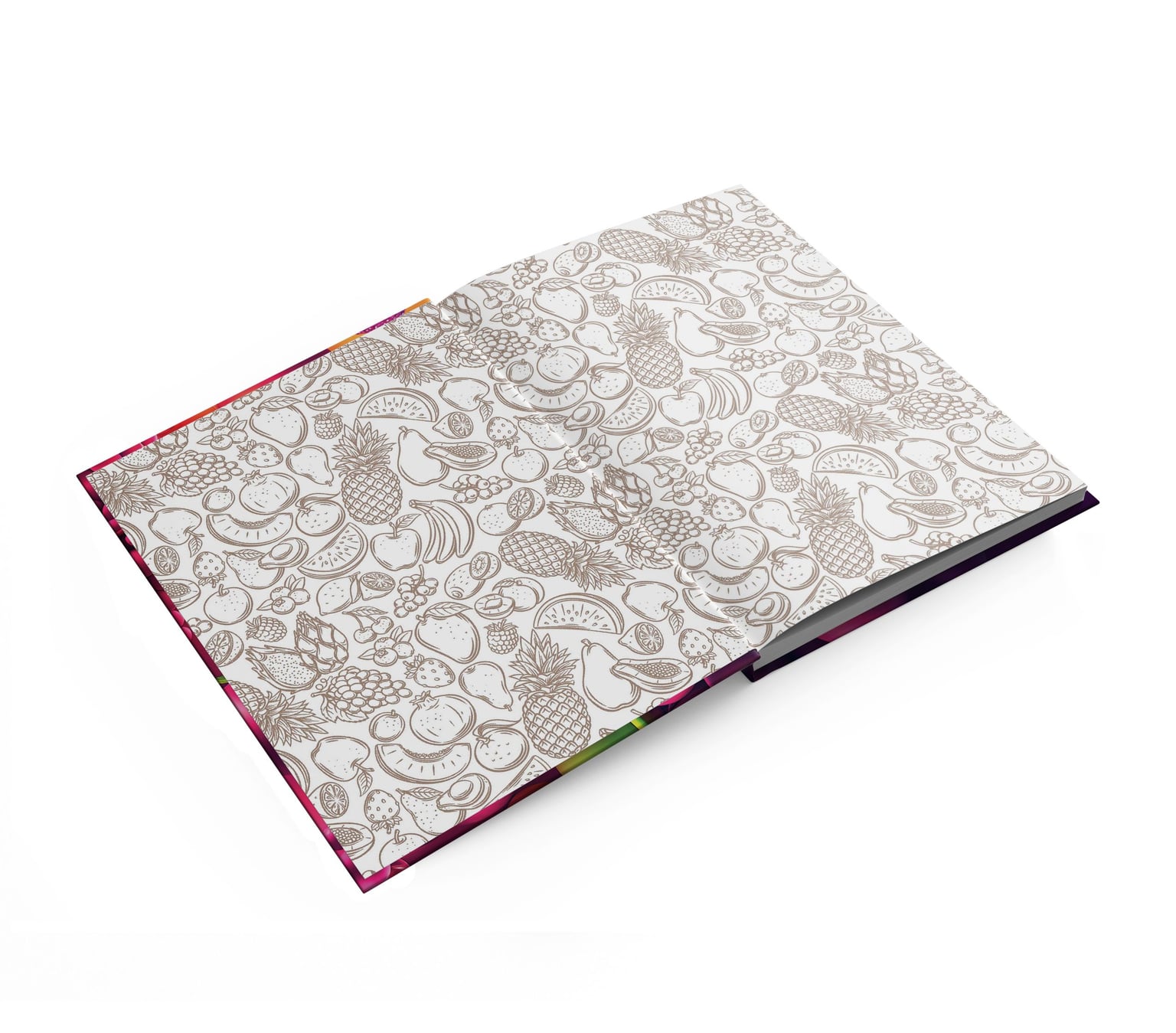 Блокнот Prestige А5, 96 арк,кліт,тверда обкл,УФ лак,тисн. Яскраві фрукти 1B2762