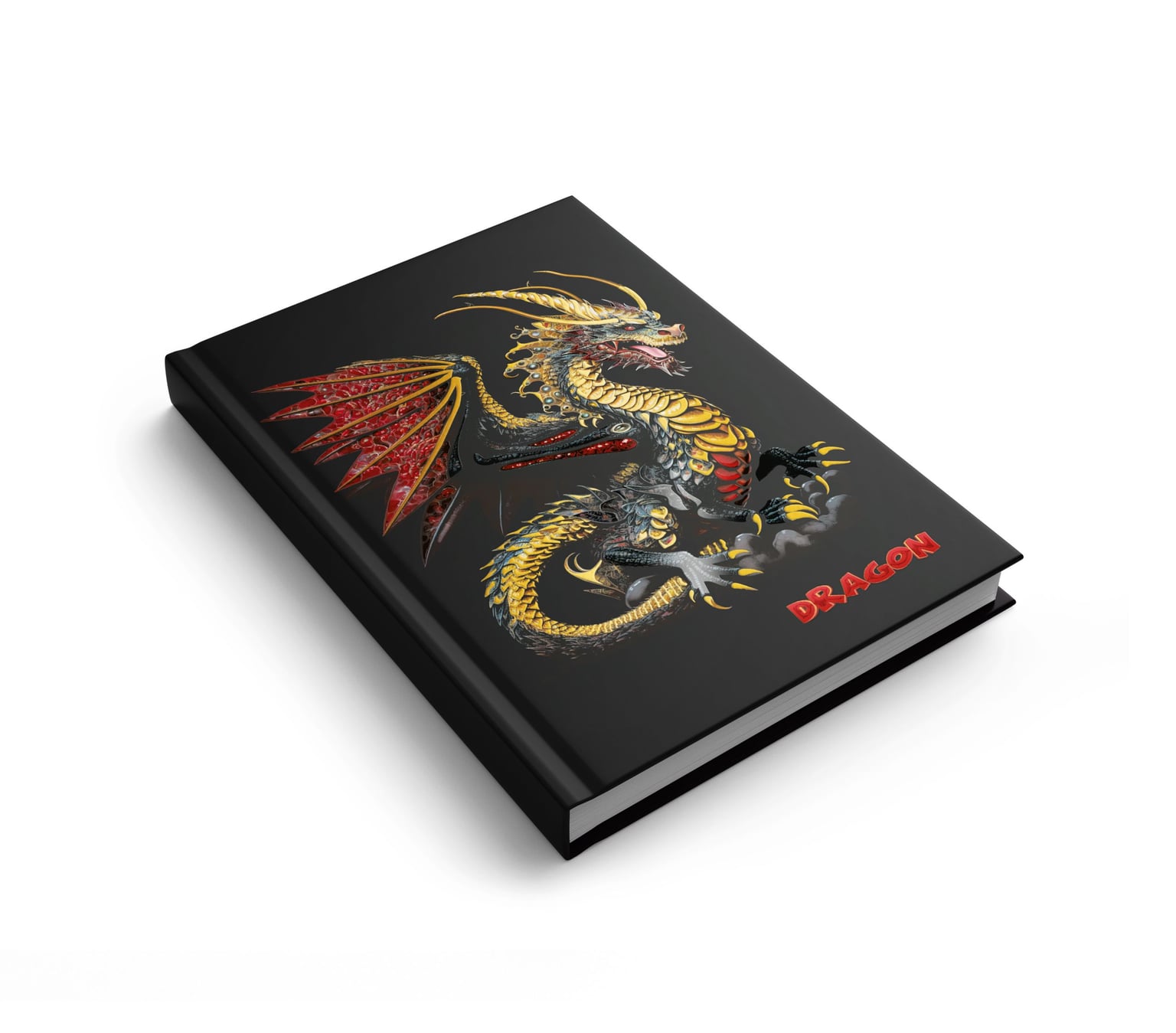 Блокнот Prestige А5, 192 арк,кліт,тверда обкл,УФ лак,тисн. Дракон 1B2765