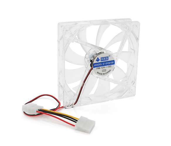 Кулер корпусний 12025 DC sleeve fan 4pin - 120*120*25мм, 12V/0,15A, 1900об/мин, Blue 32663