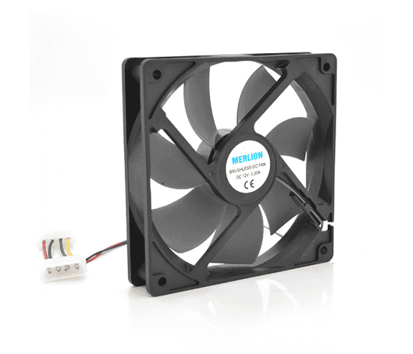 Кулер корпусний Merlion 9025 DC sleeve fan 4pin 92*92*25мм, 1300об/мин 11035