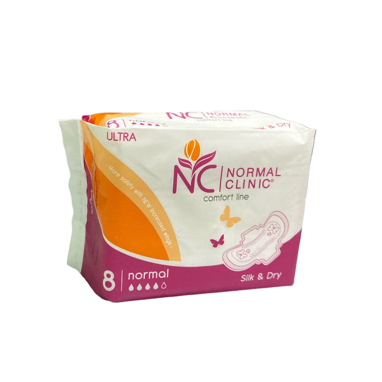 NC Comfort прокладки гігієнічні ultra Silk & dry 4 краплі 8 шт 260 мм 474096