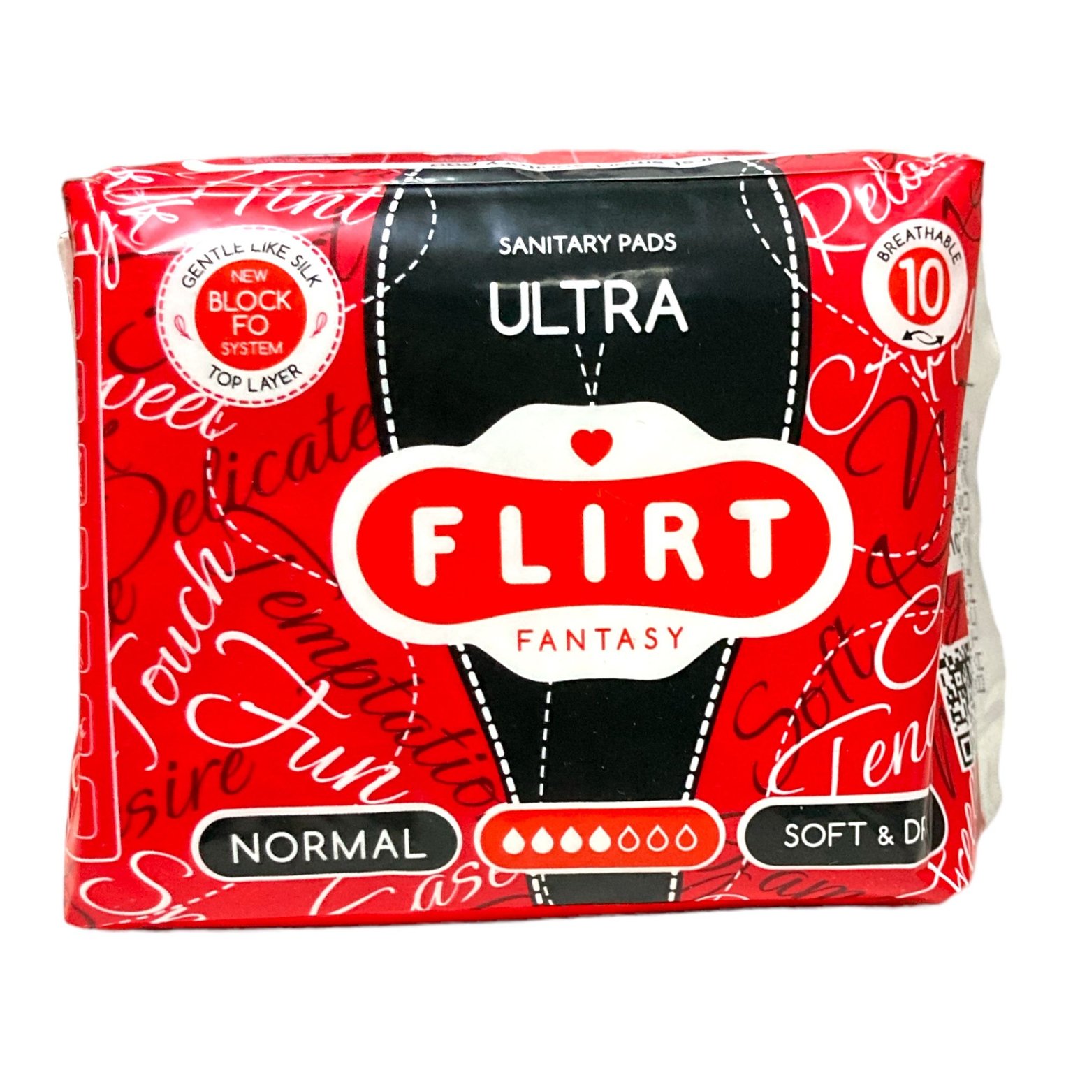 Fantasy FLIRT прокладки гігієнічні ultra Soft & dry 4 краплі 10 шт 240 мм 65524