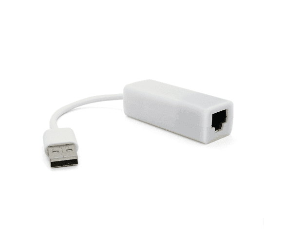 Контролер USB 2.0 to Ethernet - Мережевий адаптер 10/100Mbps с проводом, White, Blister Q500 00358