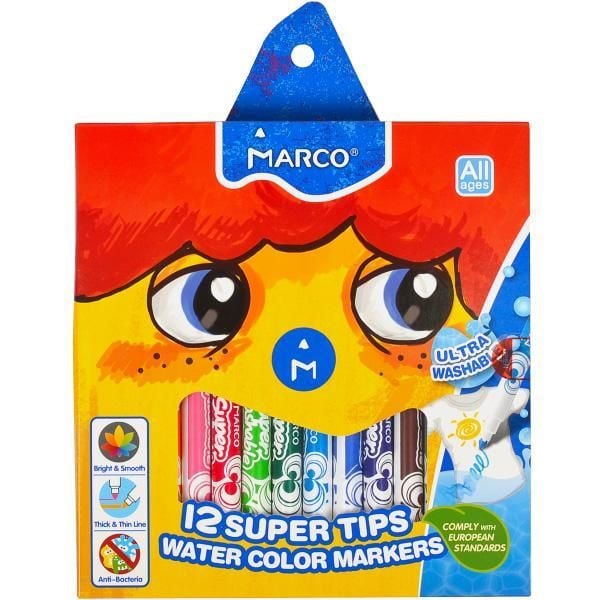 Фломастери Marco 12 кольорів 1630