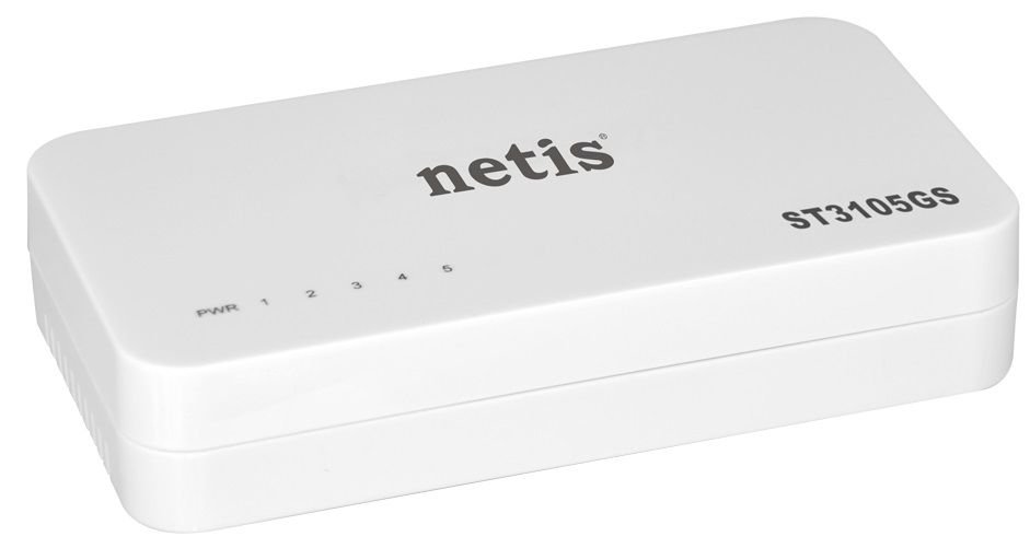 Мережевий комутатор NETIS 5 Port Gigabit Etnernet ST3105GS