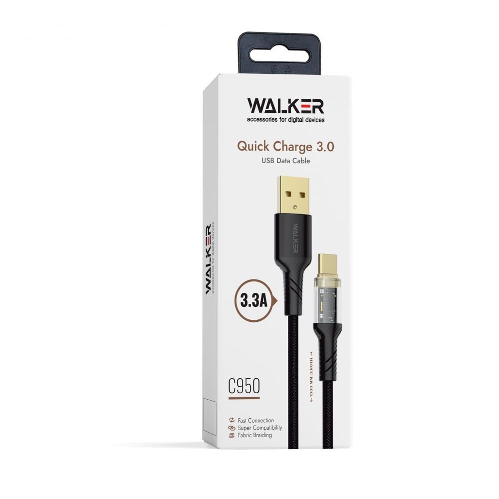 USB cable Walker C950 Type-C black