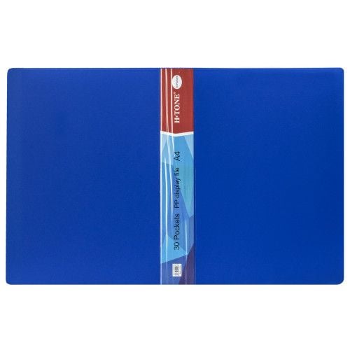 Папка пластикова А4, з 30 файлами, синя H-Tone JJ40946-30