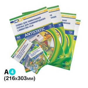Плівка для ламінування D&A 216 х 303 мм 80 мкм за 1 шт (11201011207YA)
