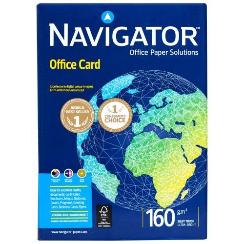 Папір офісний А4, 160 г/м2, клас А Navigator (146613)