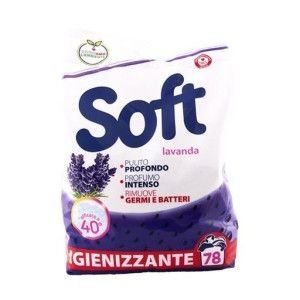 Універсальний пральний порошок Soft Lavanda з активним киснем 78 циклів прання 3.9 кг (1541S8)