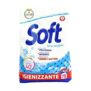 Універсальний пральний порошок Soft Blue Oxygen з активним киснем 78 циклів прання 3.9 кг (1536S9)