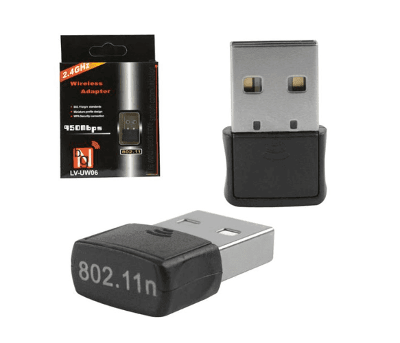 Бездротовий мережевий адаптер Wi-Fi-USB Merlion CL-UW06, RT7601, 802.11bgn, 150MB, 2.4 GHz, WIN7 / XP / Vista / 2K / MAC / LINUX 01385