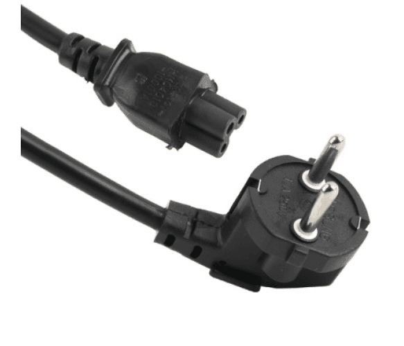 Кабель живлення Schuko PC-186 CEE7 / 17-IEC C5, 3.0M, 0.75mm, для ноутбука, OEM Q15 / 120 02344