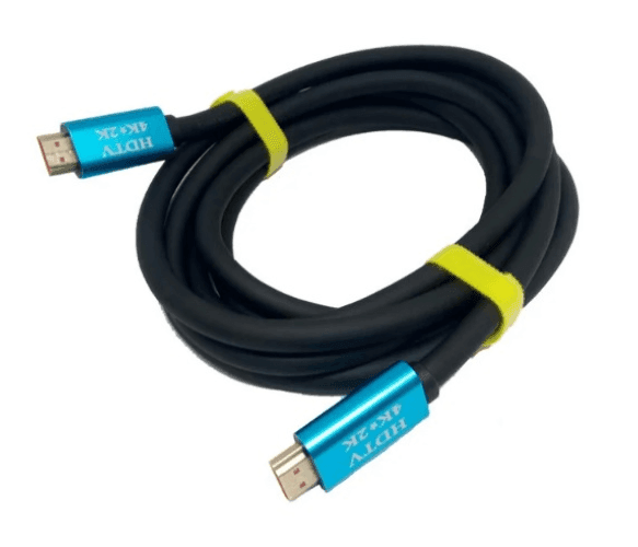 Кабель Merlion HDMI-HDMI 4Kx2K Ultra HD, 3.0m, v2,0, круглий Black, коннектор Blue, Blister-box 19118