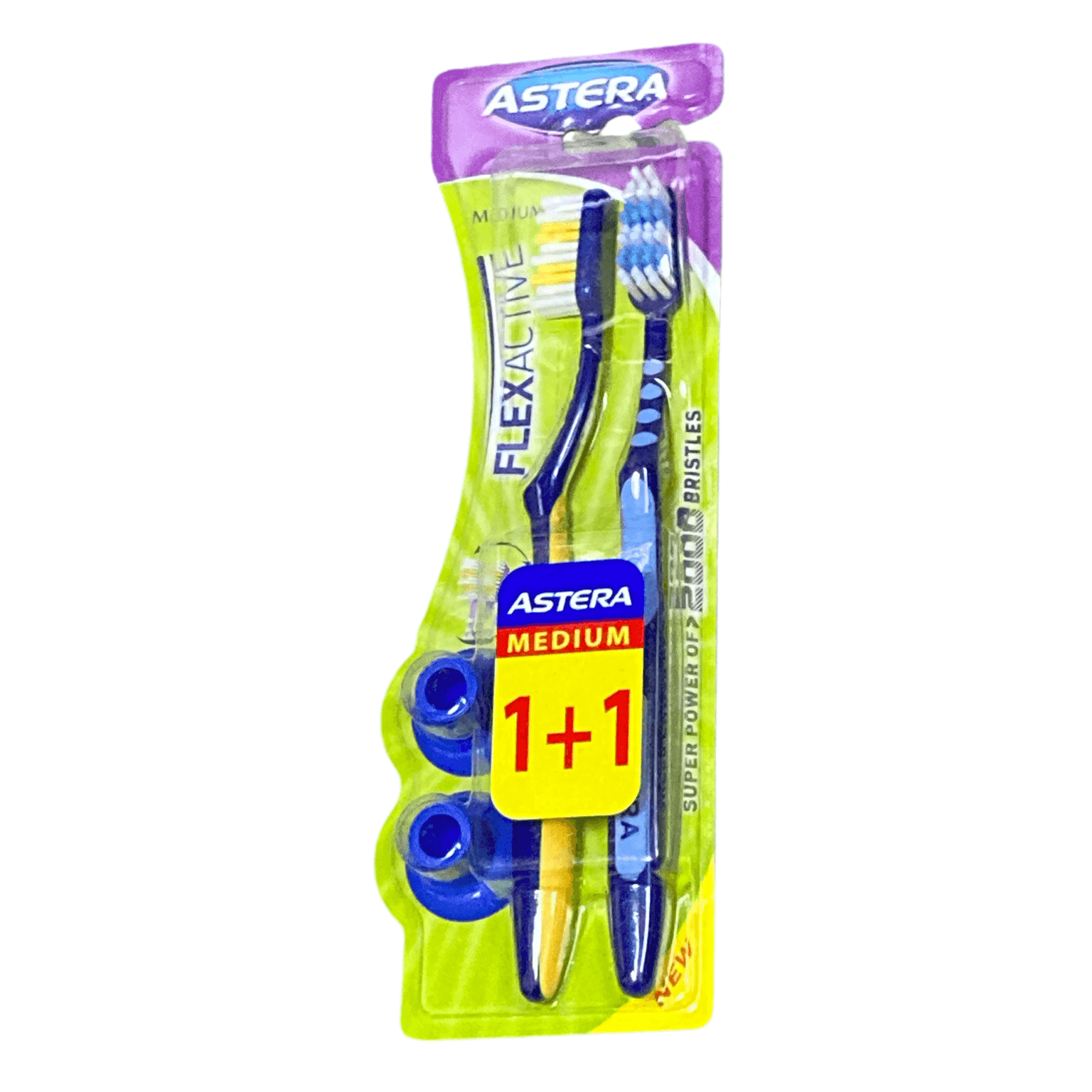 Зубна щітка Astera Flex Active 1+1 Medium 477865